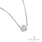Cubic Zirconia Taille Impératrice cut Necklace 進口訂製高碳鑽皇后切頸鏈